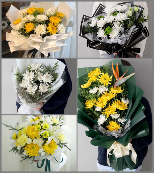 内蒙古呼和浩特赛罕区金河镇后白庙村白事花束代送